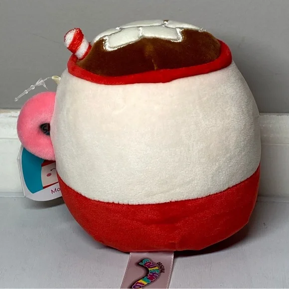 Squishmallows Marshina Hot Chocolate Cup Mug 5” Mini Plush Soft Toy Kellytoy NWT - Picture 6 of 12